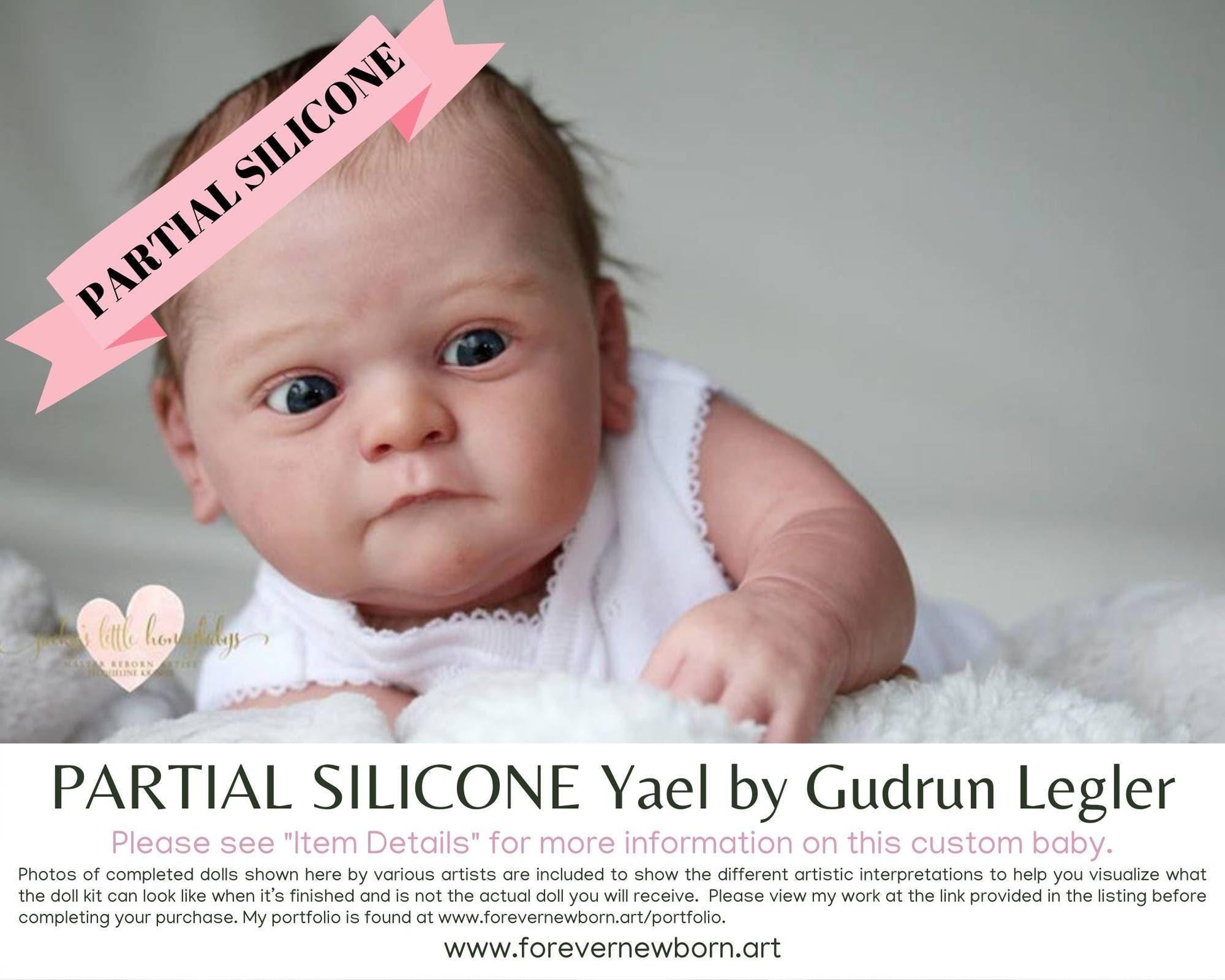 Yael Silicone Baby Doll by Gudrun Legler (20" Full Limbs)
