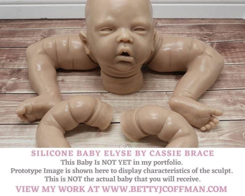 Elyse Partial Silicone Baby Doll by Cassie Brace (22" + Full Limbs)