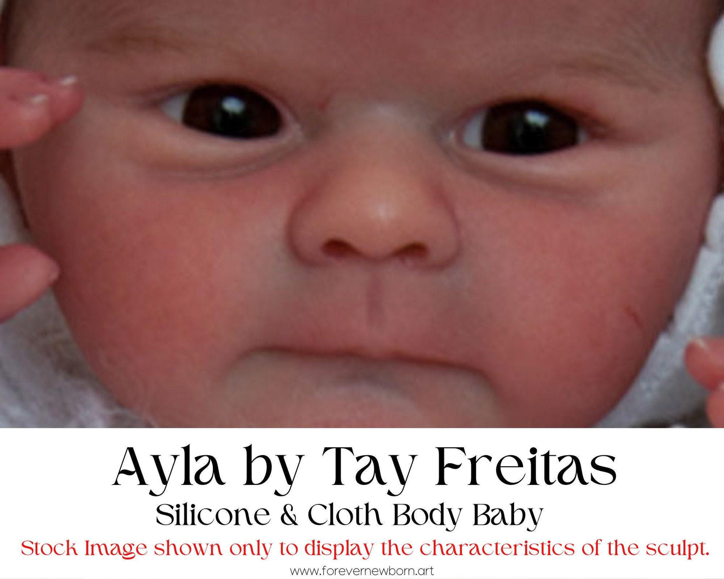 Ayla Silicone Baby Doll by Tay Freitas: Cloth Body, 16" Full Limbs
