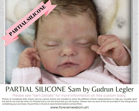Sam Partial Silicone Reborn Baby Doll by Gudrun Legler