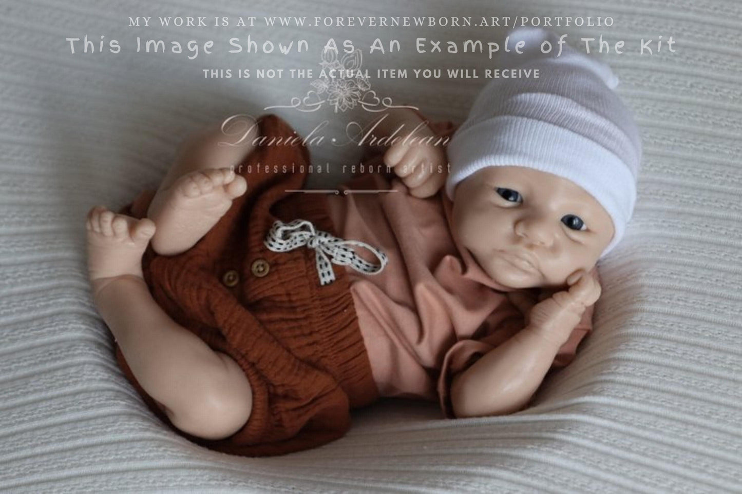 Pip by Izzy Zhao Full Body Silicone PREEMIE Girl or Boy (16.5 inches, 5lbs 6oz)