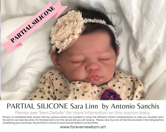 Sara Linn Partial Silicone Cloth Body Baby Doll by Antonio Sanchis (21" Full Limbs)