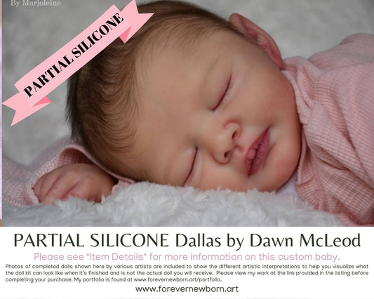 Dallas Partial Silicone Baby Doll by Dawn McLeod (21" Full Limbs)