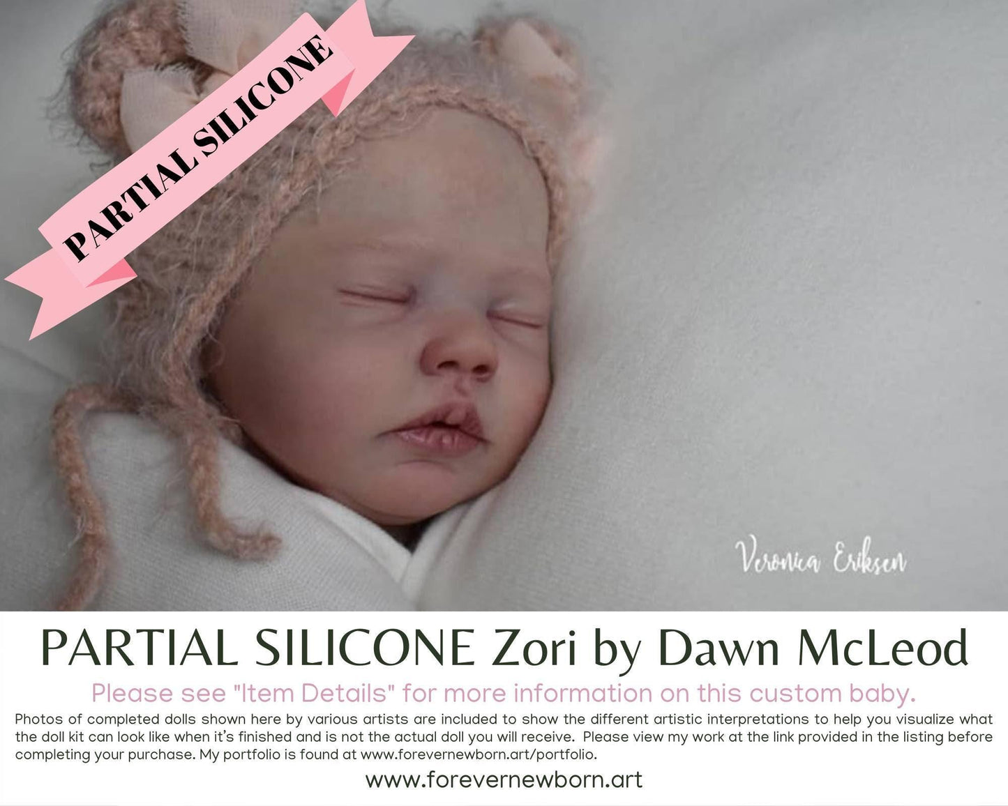 Zori Partial Silicone Baby Doll (16" + Full Limbs)