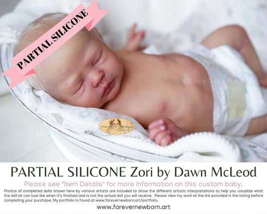 Zori Partial Silicone Baby Doll (16" + Full Limbs)