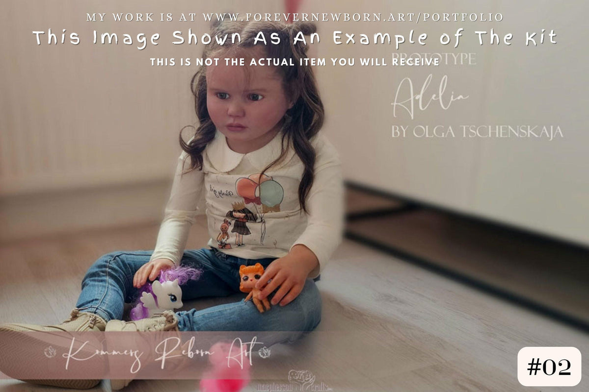 Adelia Reborn Toddler Doll by Olga Tschenskaja **BACKORDERED KIT** (5-6 Year Old Size)