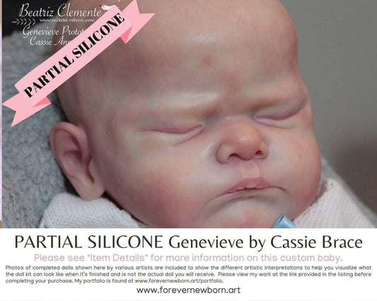 Genevieve Partial Silicone Baby Doll by Cassie Brace (18" Full Limbs)