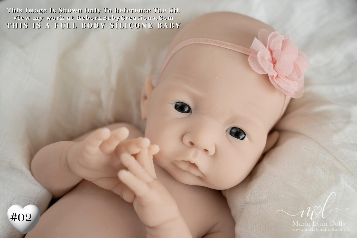 Full Body Silicone Baby Alena - Drink & Wet - by Shi Mrofka (19.5in, 8lb 2oz)
