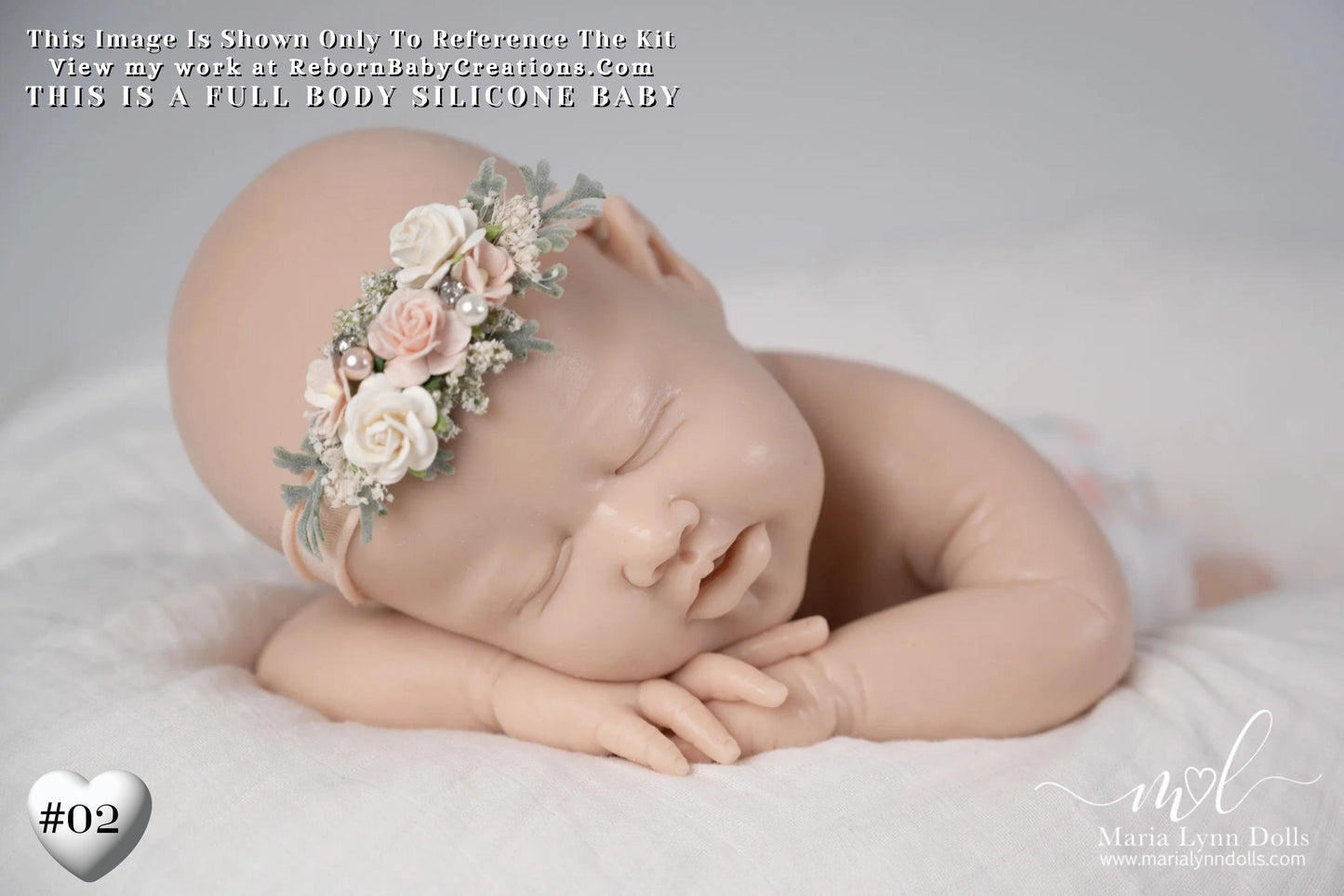 Full Body Silicone Baby Doll: Laurel by Shi Mrofka (19.5 inches)
