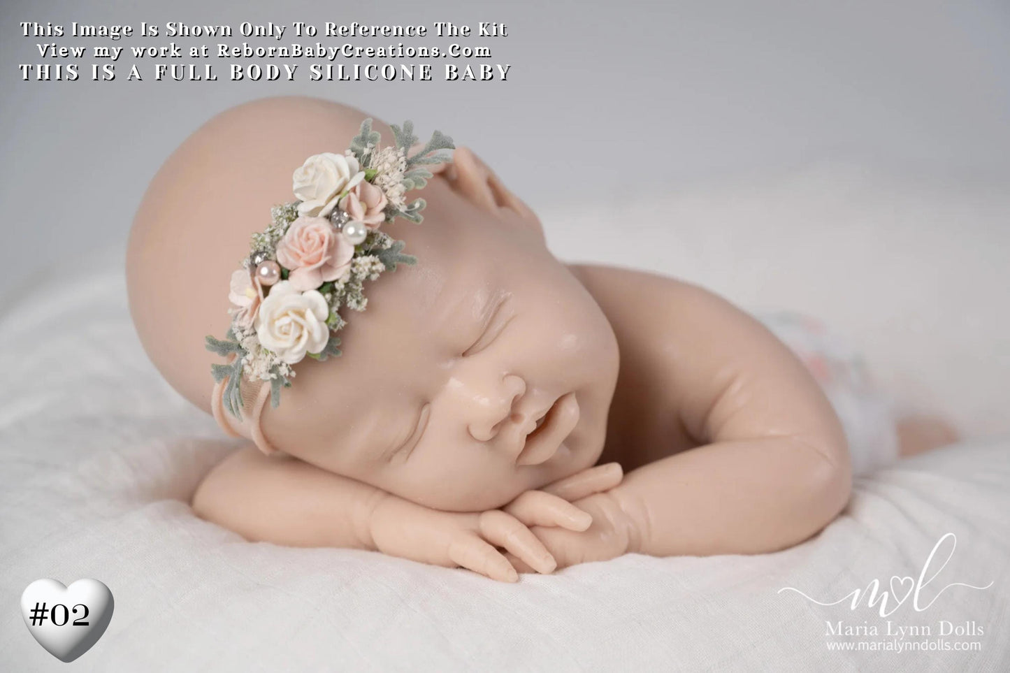 Full Body Silicone Baby Doll: Laurel by Shi Mrofka (19.5 inches)