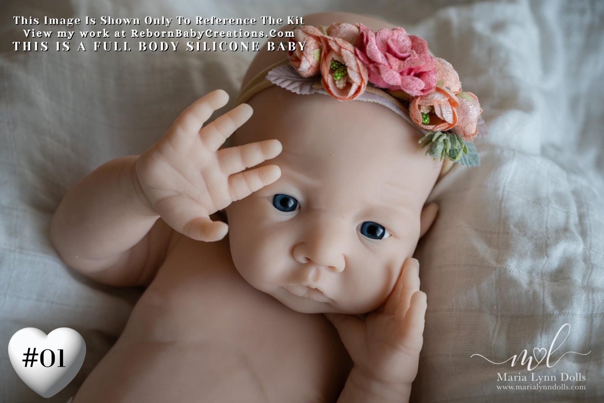 Full Body Silicone Baby Alena - Drink & Wet - by Shi Mrofka (19.5in, 8lb 2oz)
