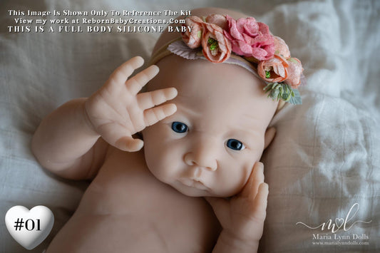 Full Body Silicone Baby Alena - Drink & Wet - by Shi Mrofka (19.5in, 8lb 2oz)