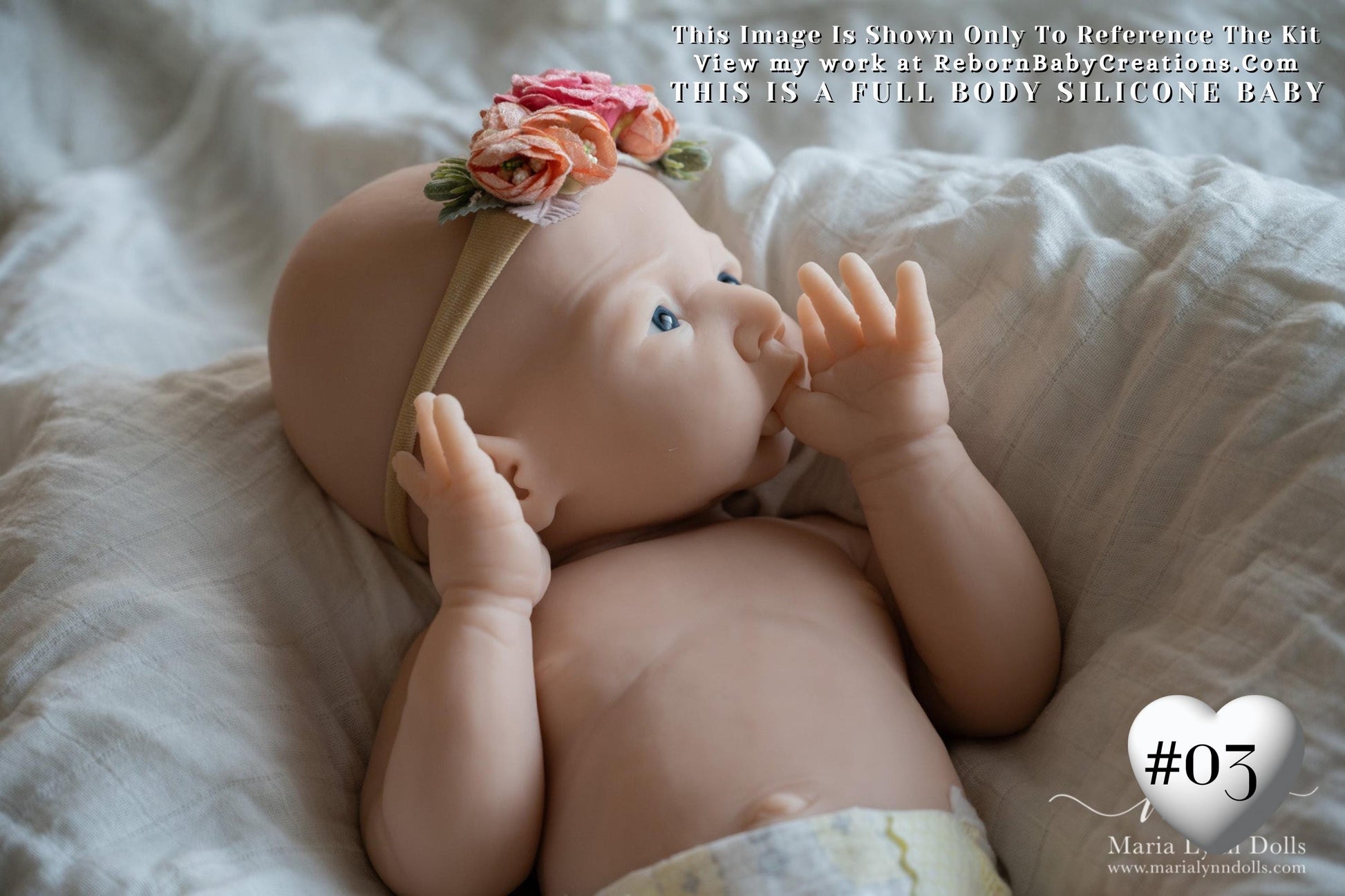 Full Body Silicone Baby Alena - Drink & Wet - by Shi Mrofka (19.5in, 8lb 2oz)