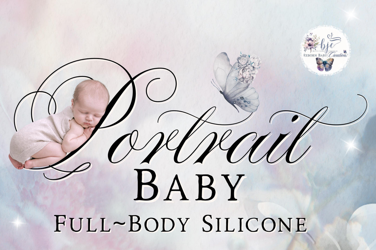 Custom Portrait Baby ~ Full Body Platinum Silicone