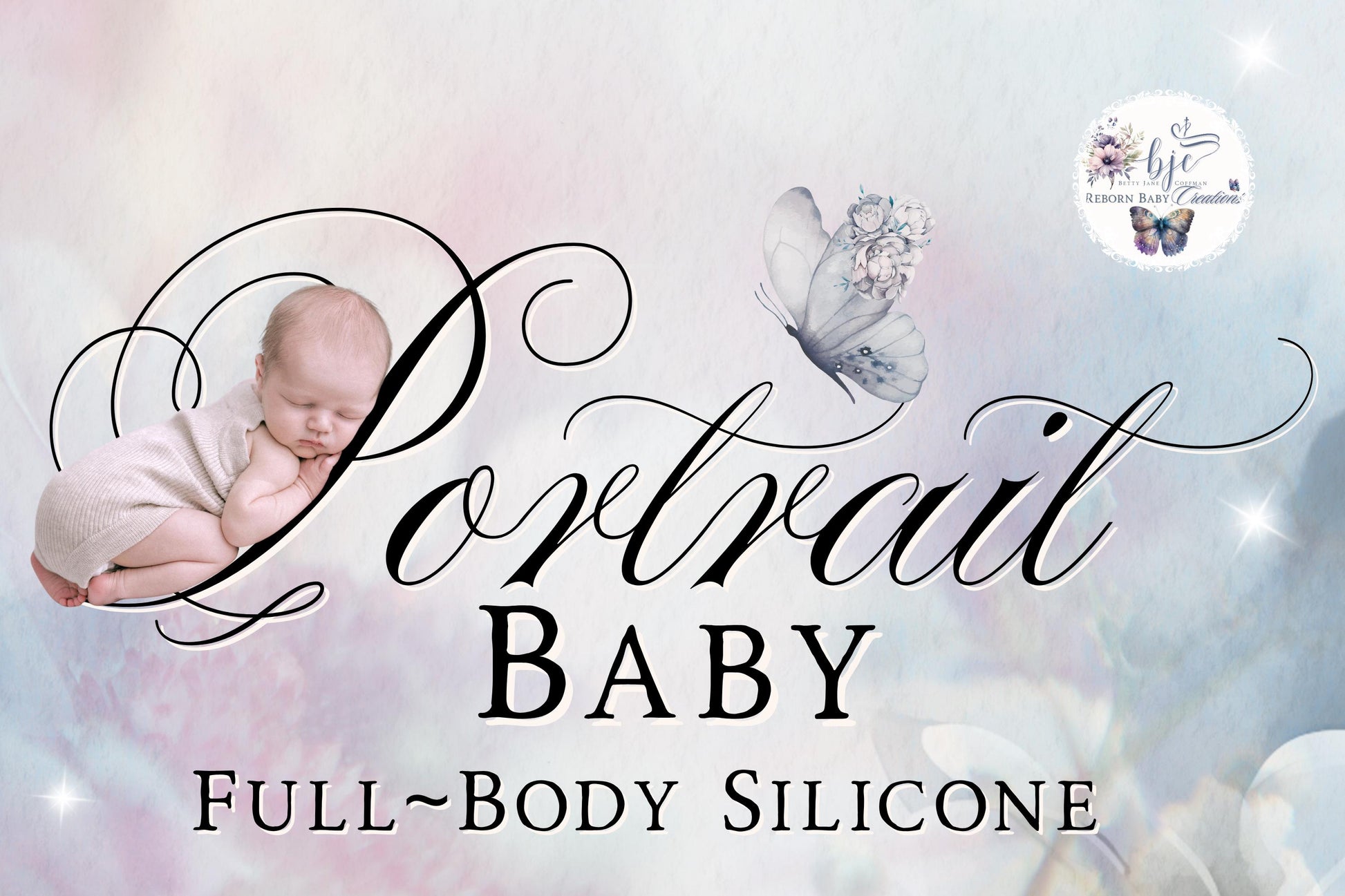Custom Portrait Baby ~ Full Body Platinum Silicone