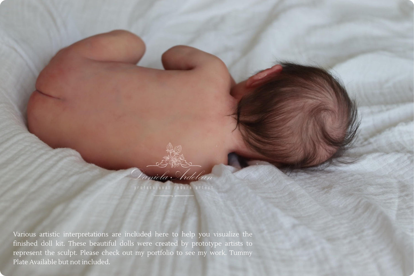 Pip by Izzy Zhao Full Body Silicone PREEMIE Girl or Boy (16.5 inches, 5lbs 6oz)