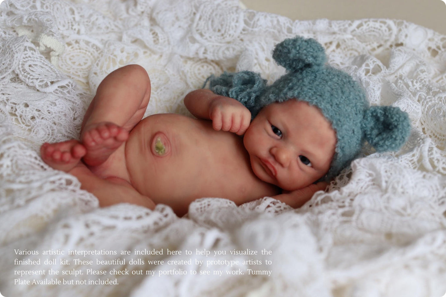 Pip by Izzy Zhao Full Body Silicone PREEMIE Girl or Boy (16.5 inches, 5lbs 6oz)