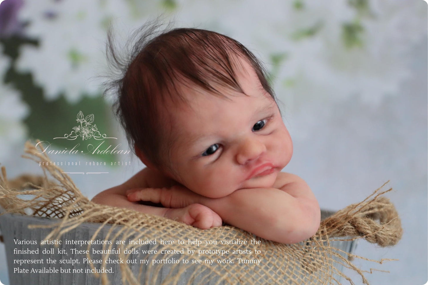Pip by Izzy Zhao Full Body Silicone PREEMIE Girl or Boy (16.5 inches, 5lbs 6oz)