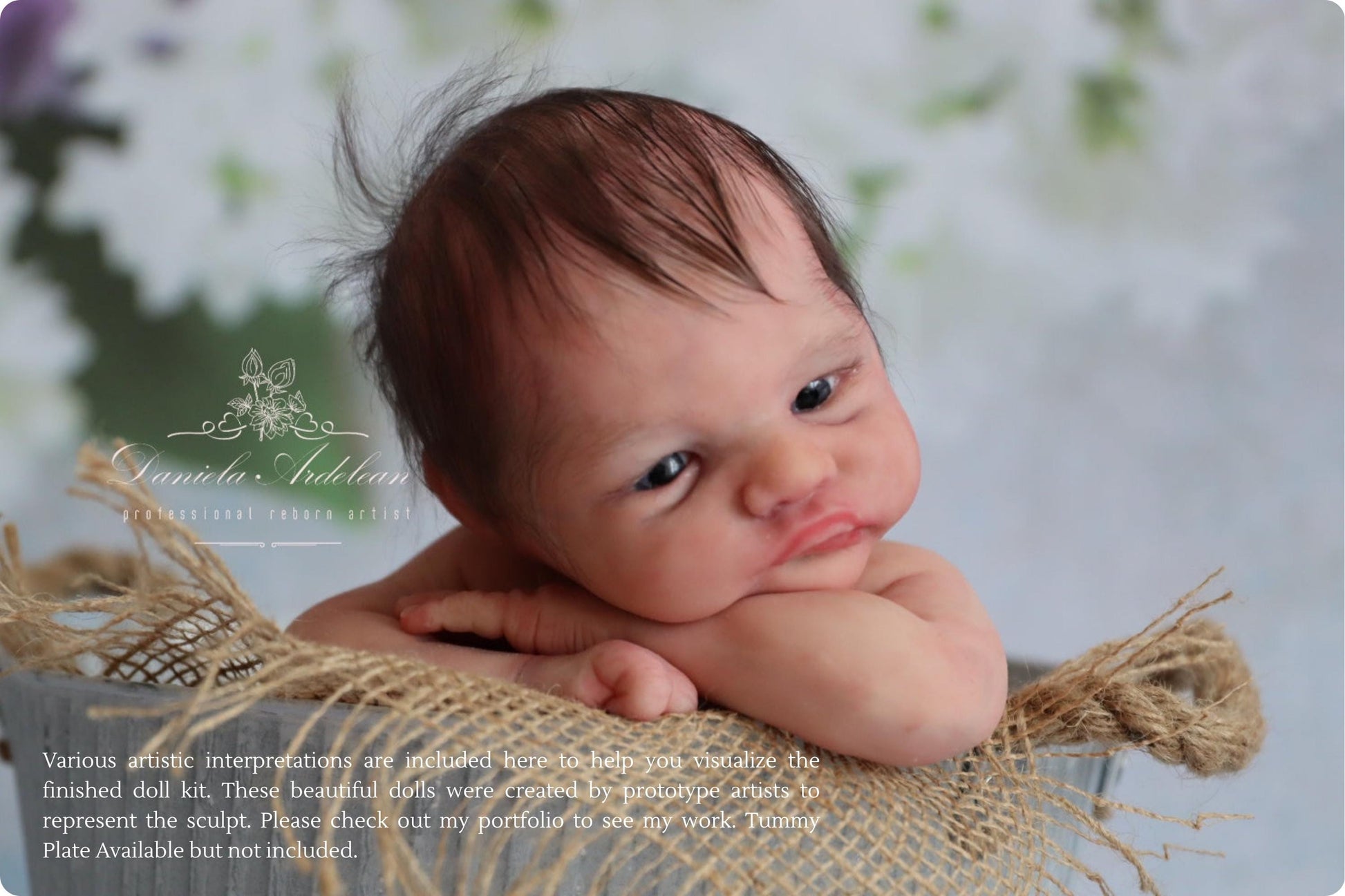 Pip by Izzy Zhao Full Body Silicone PREEMIE Girl or Boy (16.5 inches, 5lbs 6oz)