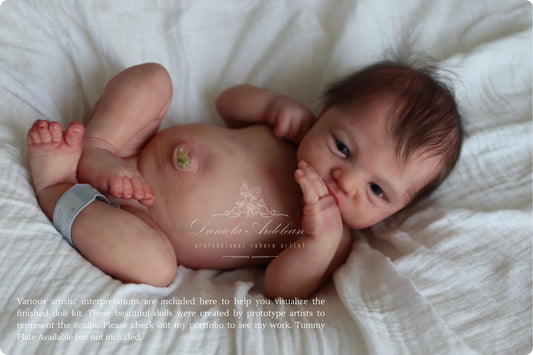 Pip by Izzy Zhao Full Body Silicone PREEMIE Girl or Boy (16.5 inches, 5lbs 6oz)