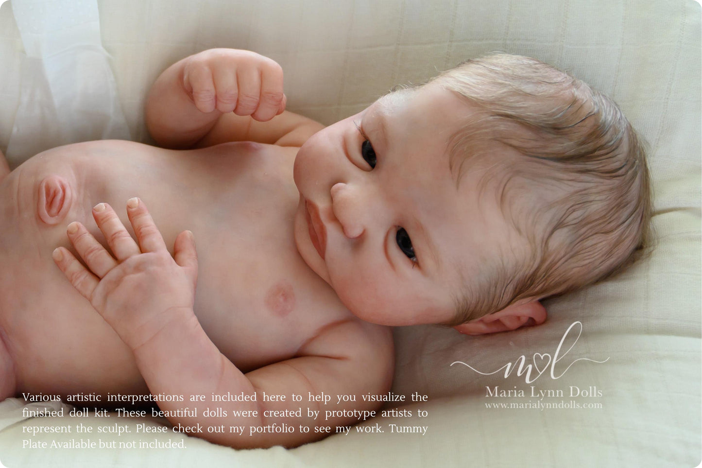 Pip by Izzy Zhao Full Body Silicone PREEMIE Girl or Boy (16.5 inches, 5lbs 6oz)