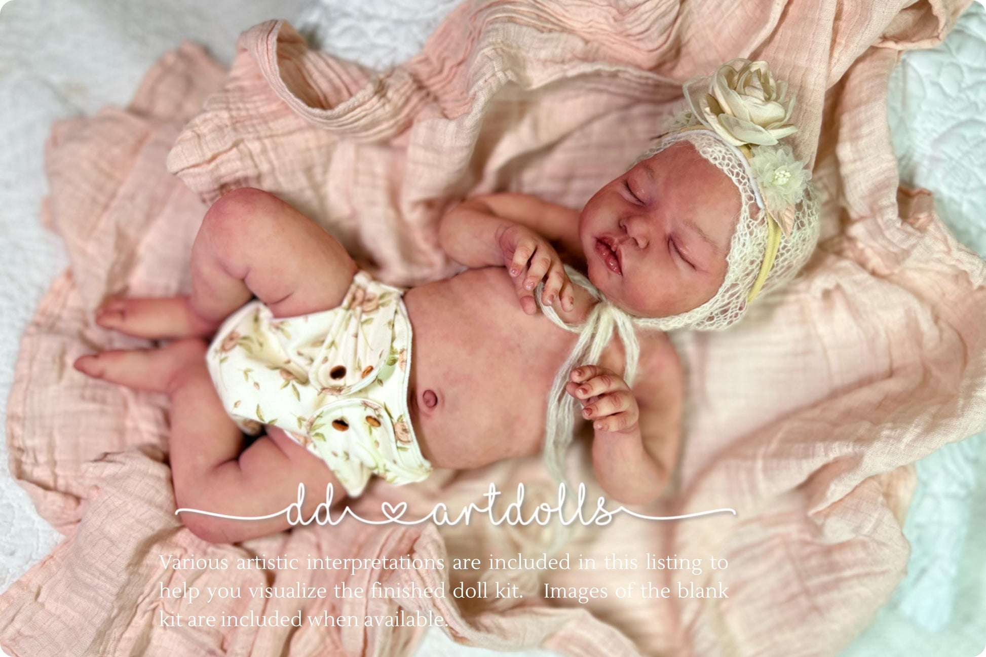 Super Soft Silicone Baby: Emma by Dawn Donofrio, Opened Mouth. 21 Inches 8lbs 4 oz.