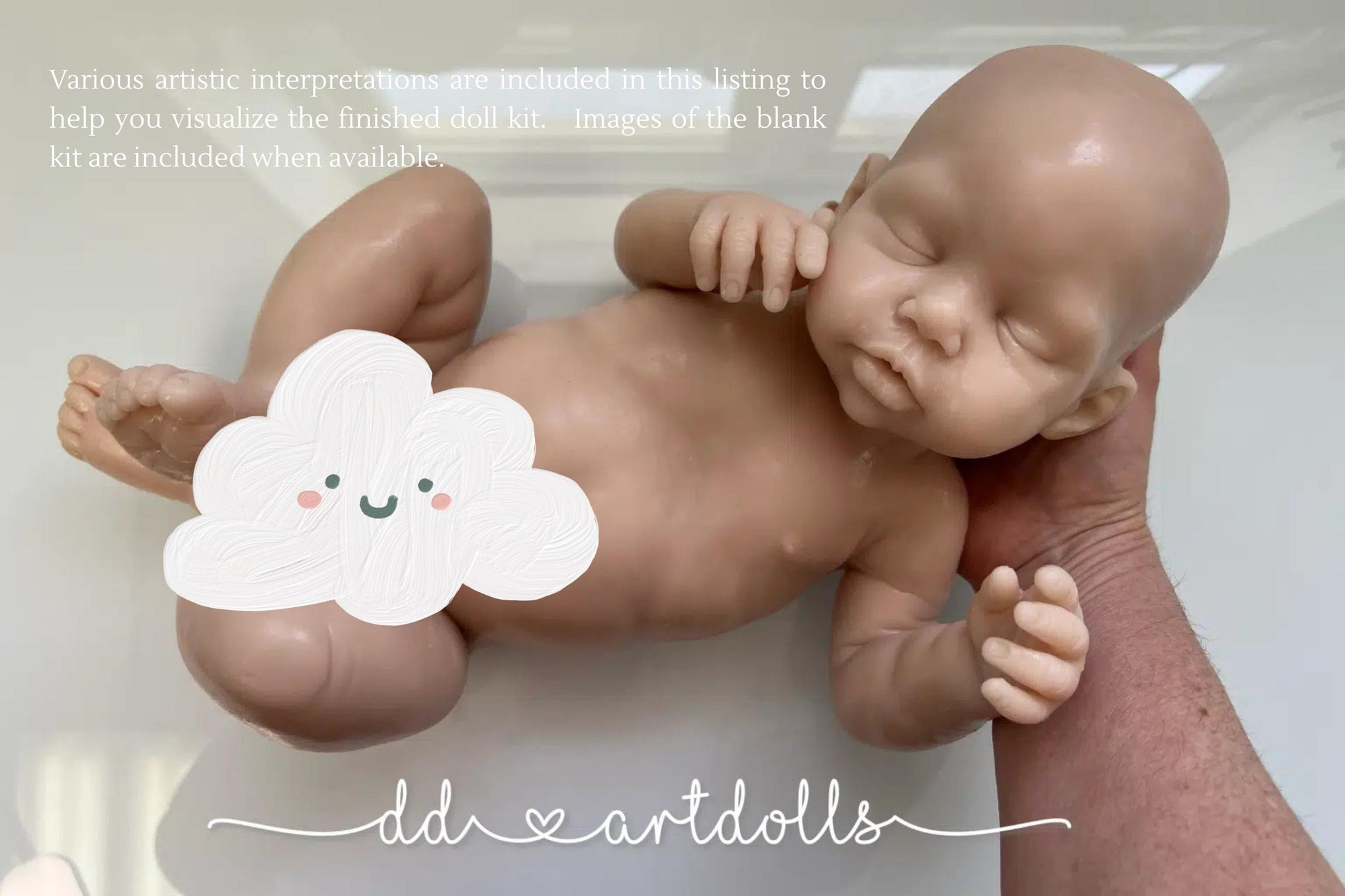 Super Soft Silicone Baby: Emma by Dawn Donofrio, Opened Mouth. 21 Inches 8lbs 4 oz.
