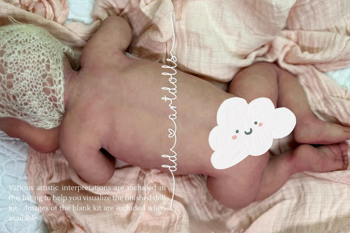 Super Soft Silicone Baby: Emerson by Dawn Donofrio, Opened Mouth. 21 Inches 7lbs 14 oz.