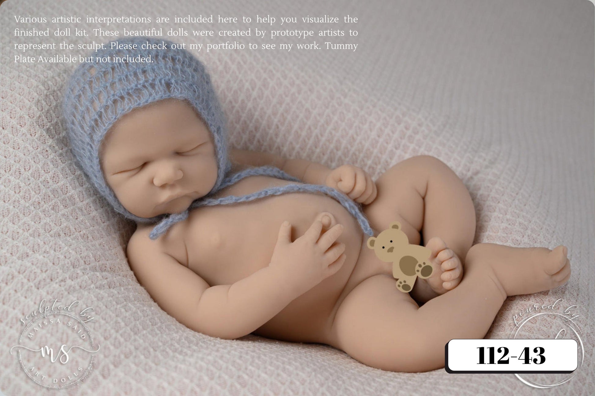 Full Silicone Baby Kaillie/Kellan Asleep (19.5 inches 7lbs 6oz)