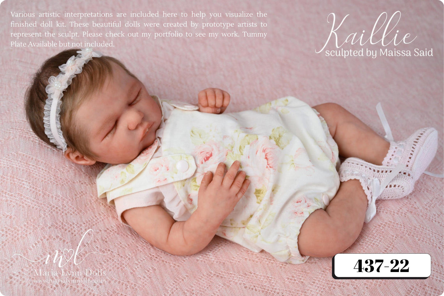 Full Silicone Baby Kaillie/Kellan Asleep (19.5 inches 7lbs 6oz)