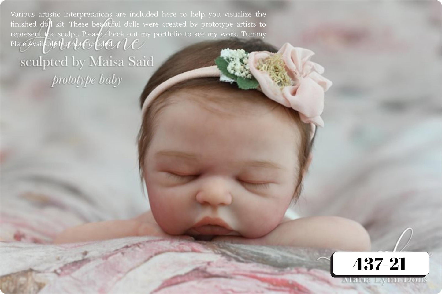 Full Silicone Baby Annelene/Andrew Asleep by Maissa Said (17.5 inches 5lbs 6oz)