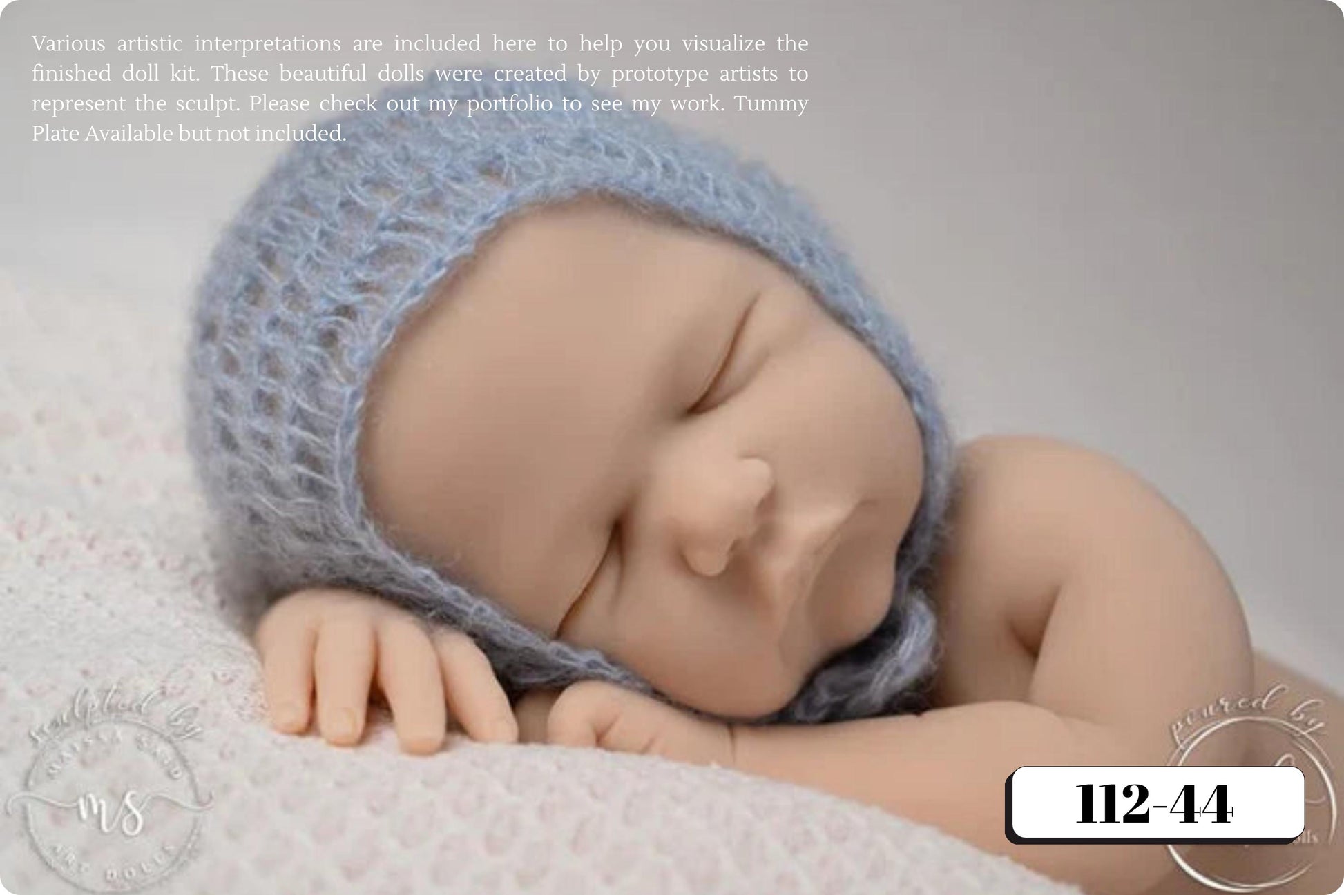 Full Silicone Baby Kaillie/Kellan Asleep (19.5 inches 7lbs 6oz)