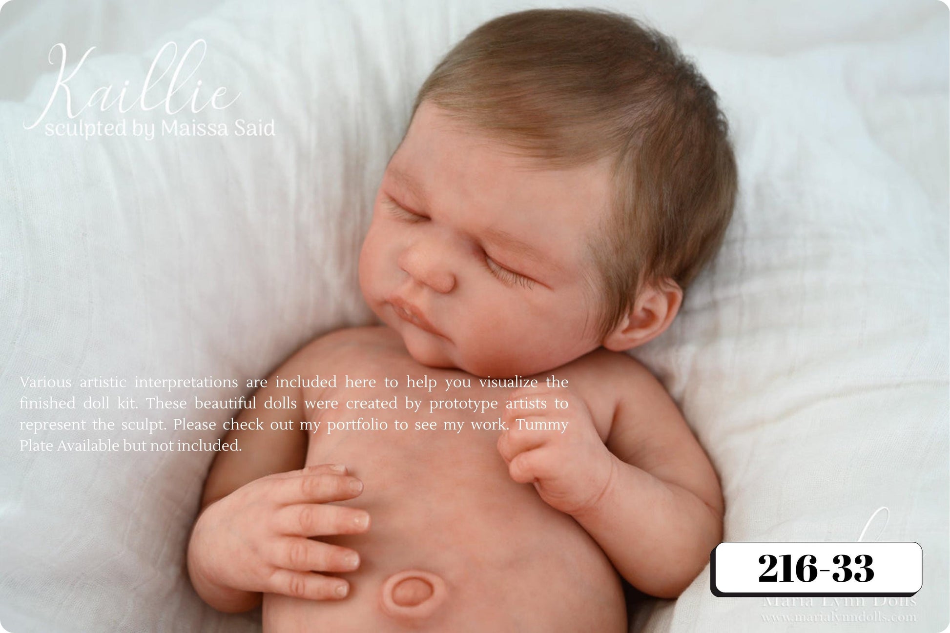 Full Silicone Baby Kaillie/Kellan Asleep (19.5 inches 7lbs 6oz)