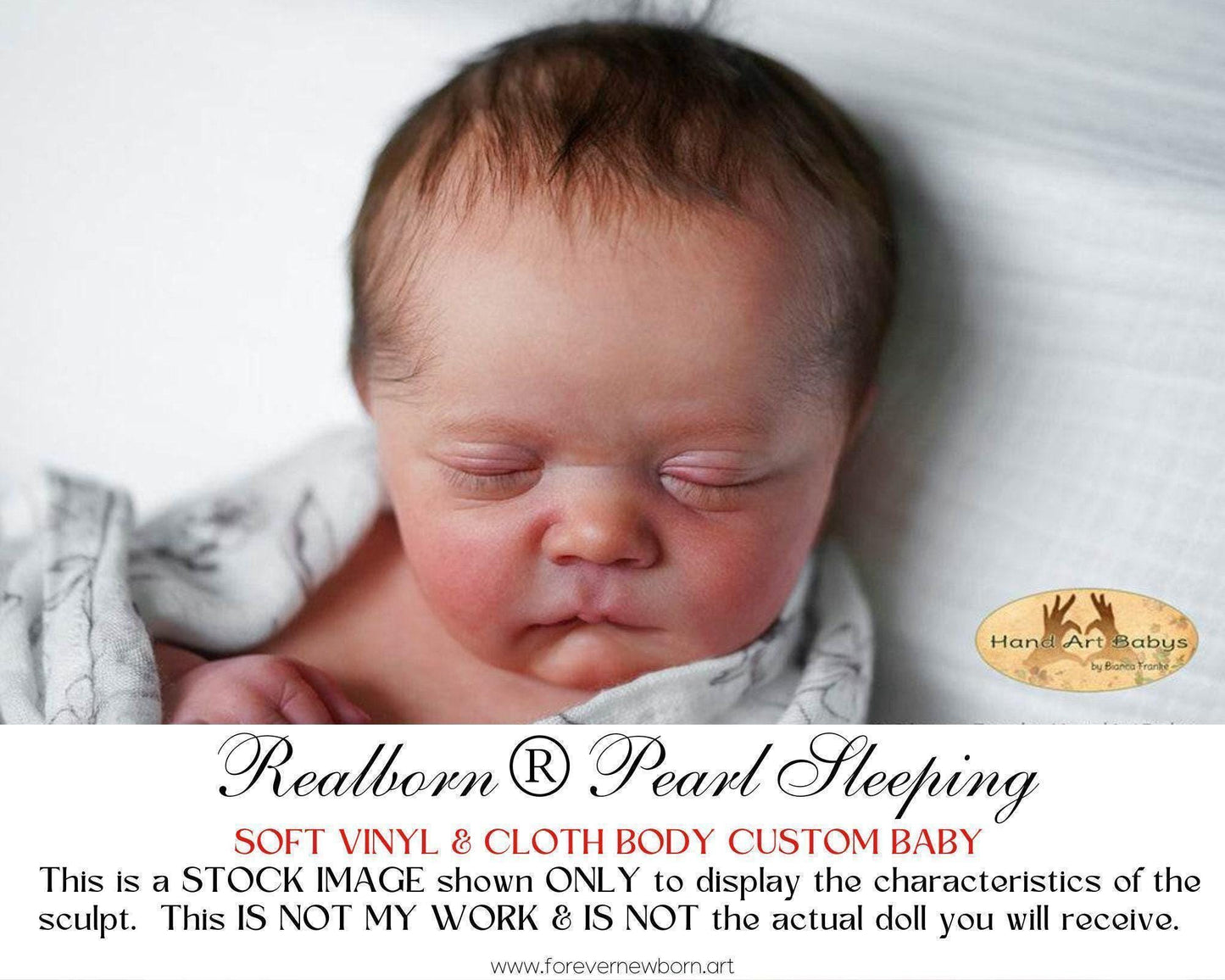 Temporary Out Of Stock **Realborn® Pearl Asleep (18"+Full Limbs)
