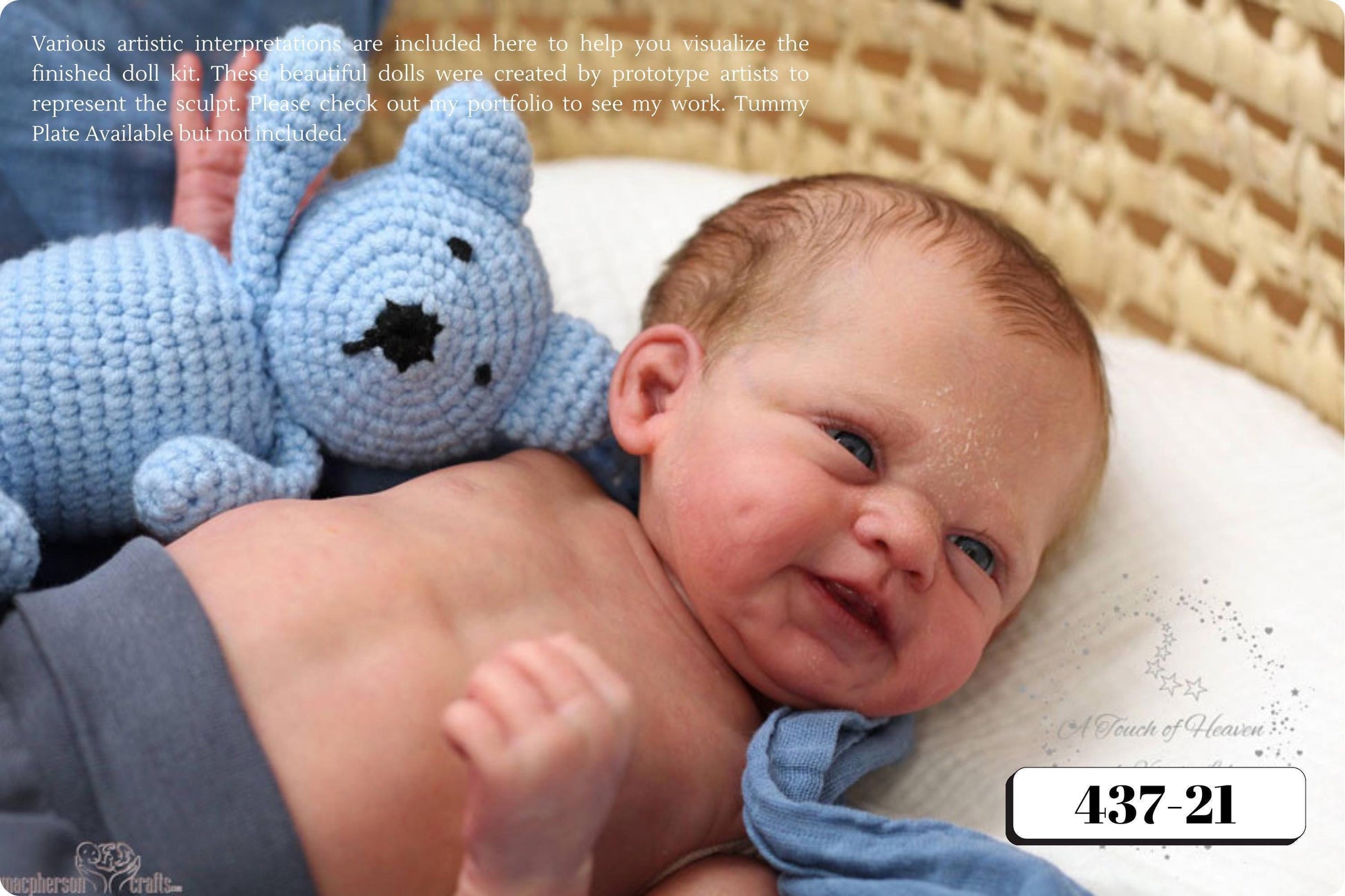 Reborn Baby Rinzin by Severine Piret (19"+ Full Limbs)