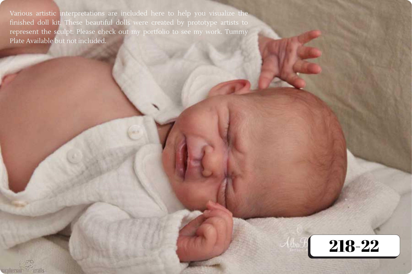 Reborn Baby Rudy by Severine Piret (19"+ Full Limbs)