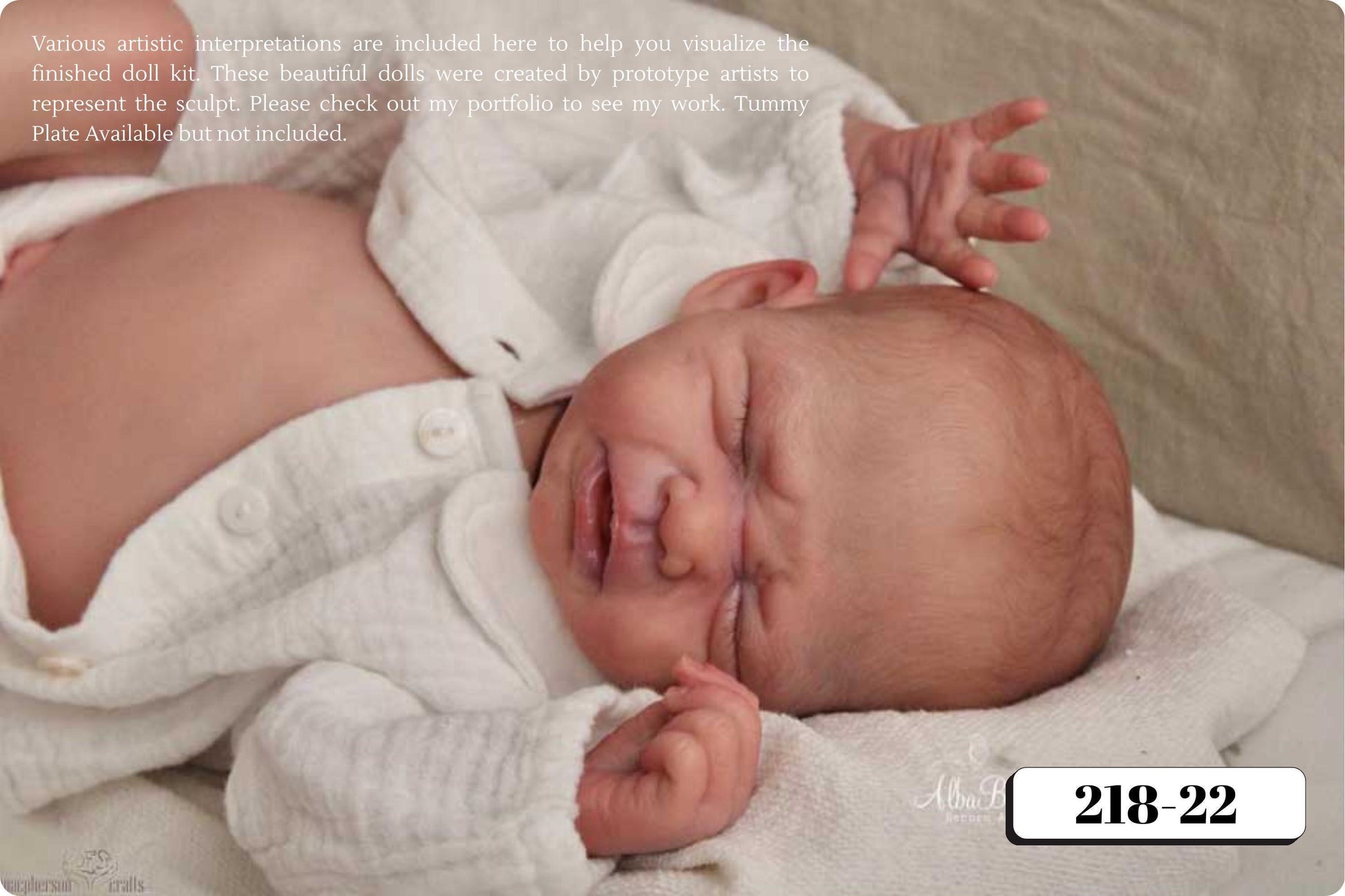 Reborn Baby Rudy by Severine Piret (19"+ Full Limbs)