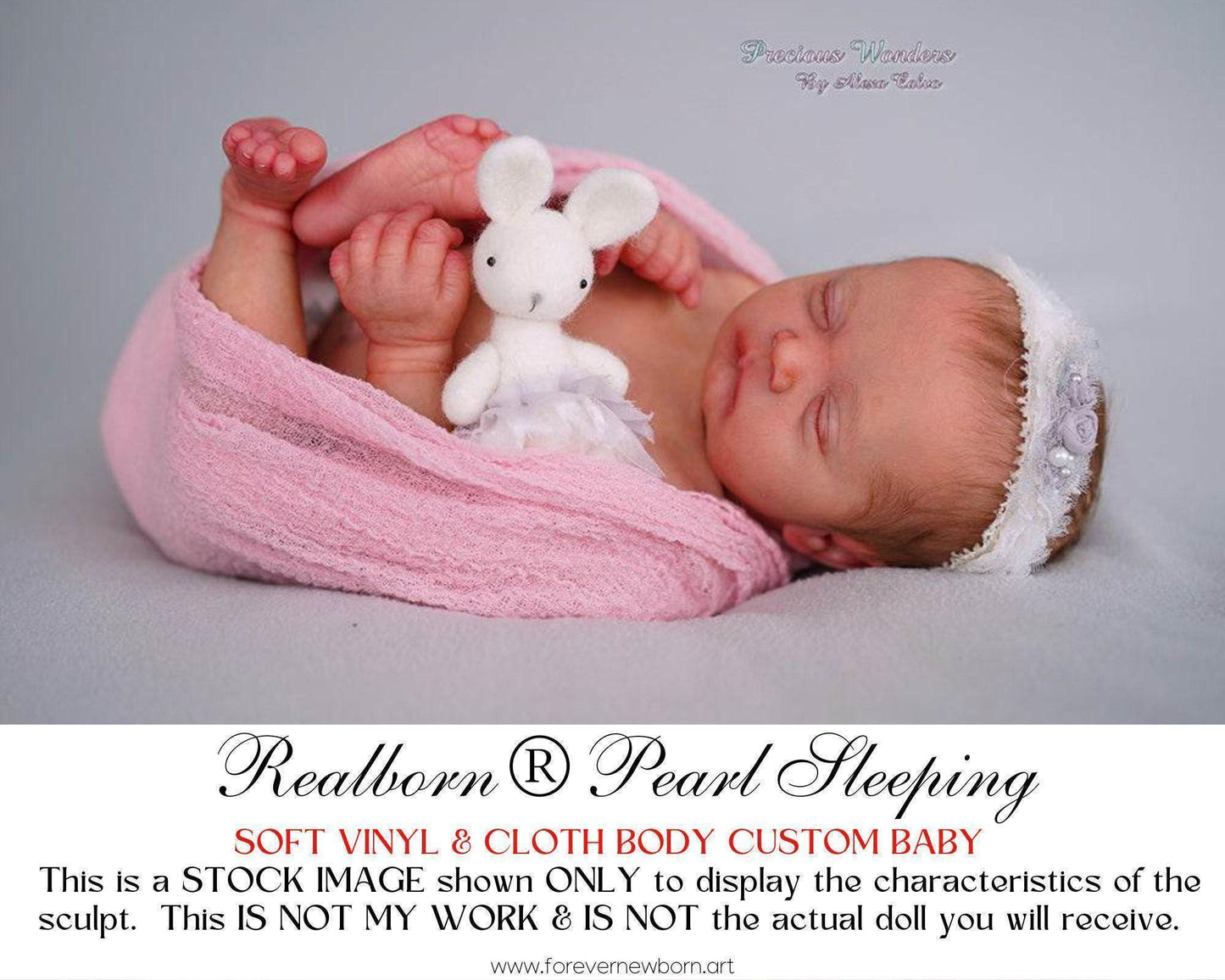 Temporary Out Of Stock **Realborn® Pearl Asleep (18"+Full Limbs)