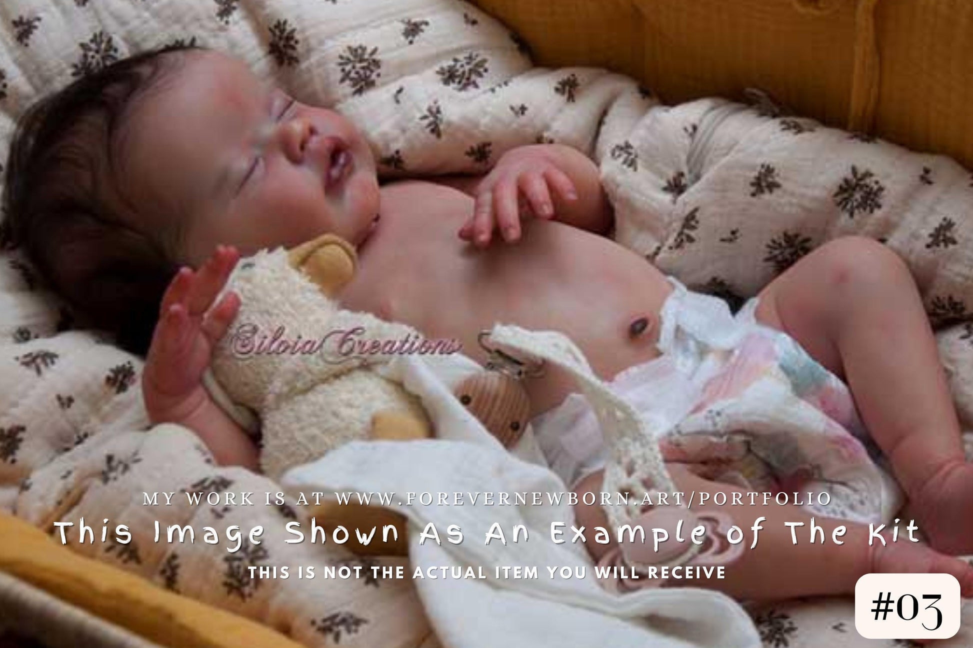 Primrose asleep by Laura Lee Eagles (18"+Full Limbs)