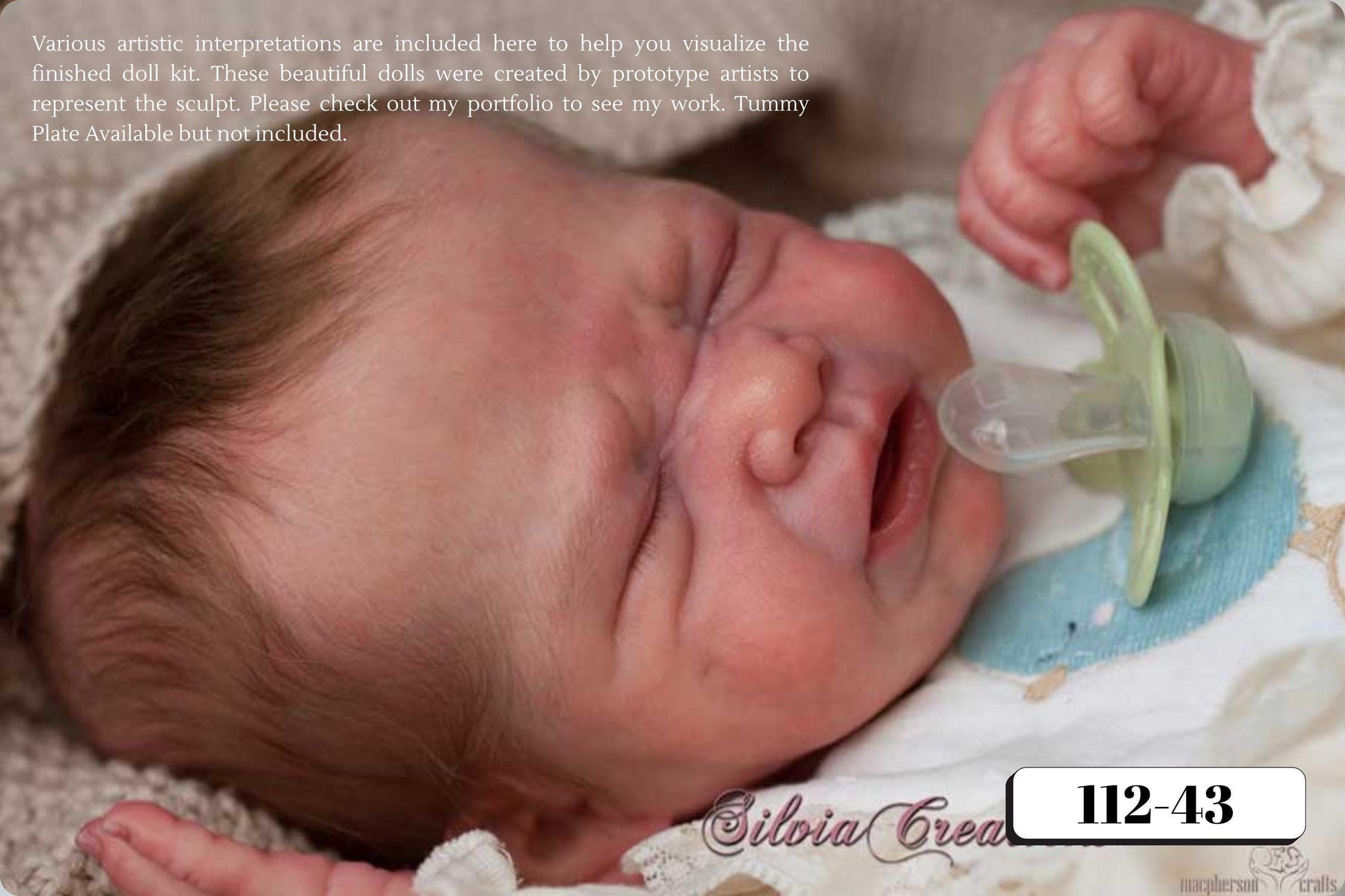 Reborn Baby Rudy by Severine Piret (19"+ Full Limbs)