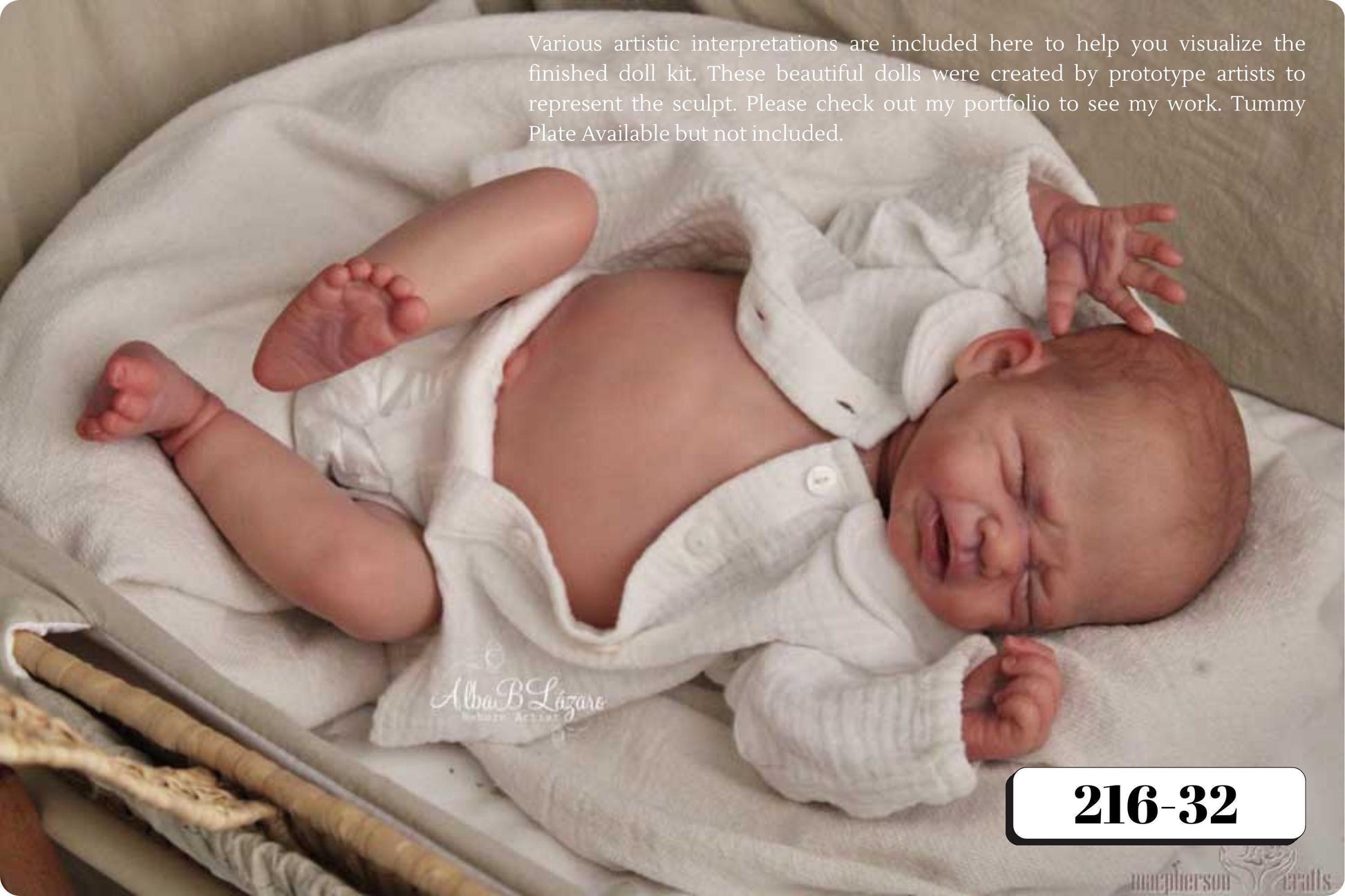 Reborn Baby Rudy by Severine Piret (19"+ Full Limbs)