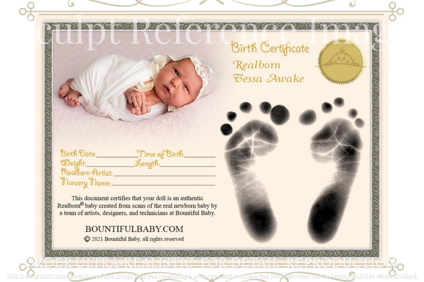 Realborn® Tessa Awake (19"+Full Limbs)