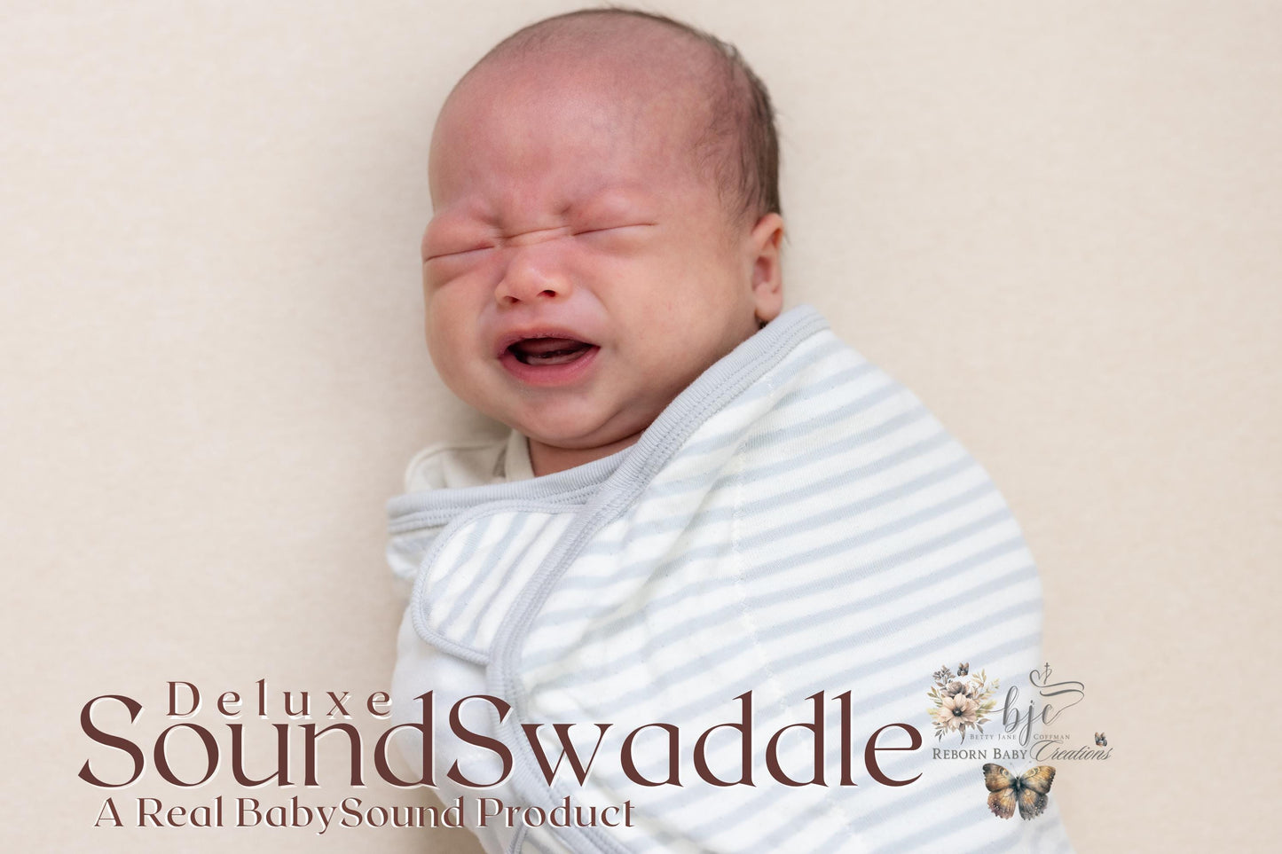 BabySound Swaddle Real Baby Hi-Def Sound ***This is NOT a DOLL!