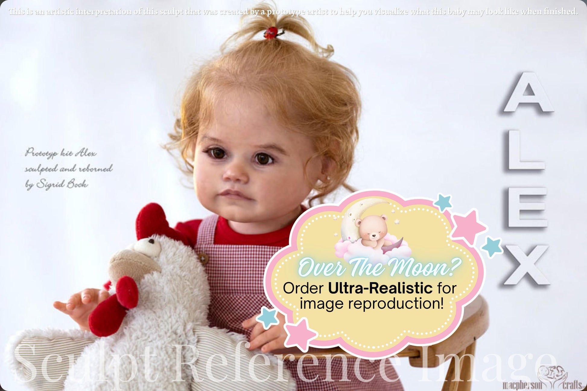 Reborn Toddler NEW!! Alex by Sigrid Bock (28"+Full Limbs)