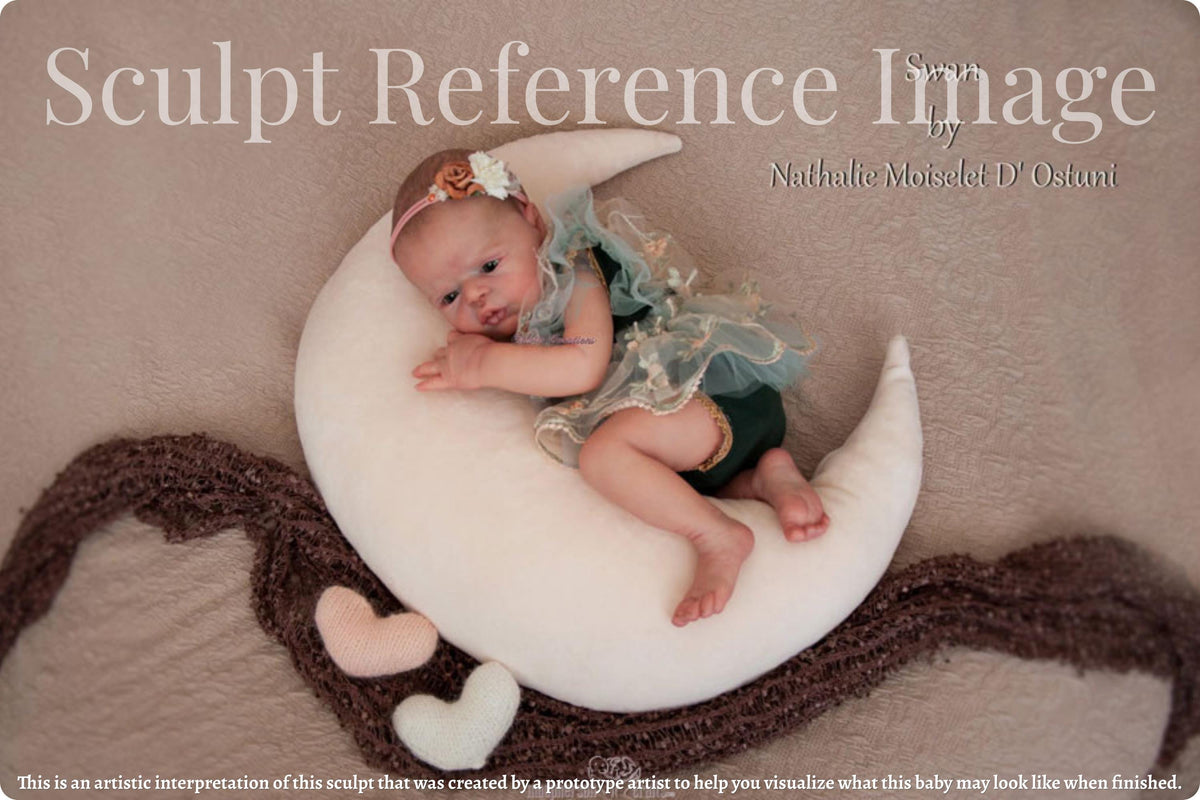 Reborn Baby Swan by Nathalie Moiselet D'Ostuni *Limited Edition (20"+Full Limbs)